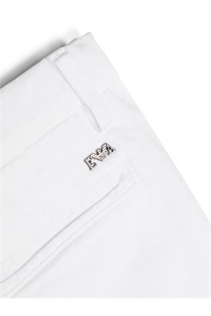 White stretch-cotton shorts EMPORIO ARMANI KIDS | 8N4S604N6YZ0100